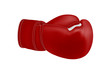 Boxing glove in vector on white background.Boxing gloves vector illustration.Boxing glove photorealism.