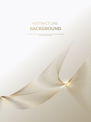 Wall Mural - Abstract background of luxury gold lines