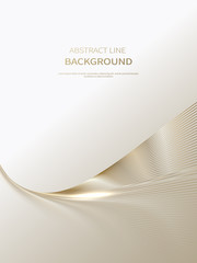 Wall Mural - Abstract background of luxury gold lines