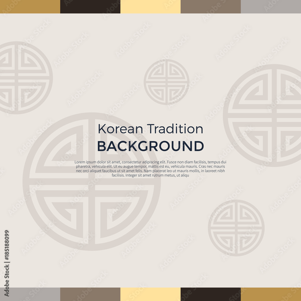 Korean traditional pattern background banner Stock Vector | Adobe Stock