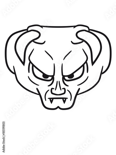 Gesicht Kopf Logo Holle Damon Teufel Satan Monster Horror Halloween Bose Ork Troll Comic Cartoon Clipart Buy This Stock Illustration And Explore Similar Illustrations At Adobe Stock Adobe Stock