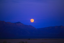 Super Moon Over Red Mountains