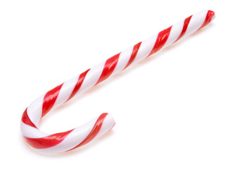 Candy cane isolated on white background