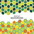 © dniprodd - Abstract background with color hexagons elements.  Vector illustration.