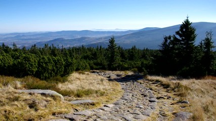 Poster - Riesengebirge mit Weg