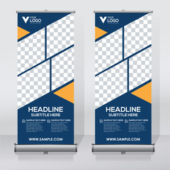 Wall Mural - Roll up sale banner design template, abstract background, pull up design, modern x-banner, rectangle size.