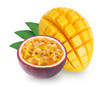 © kate - Isolated mango and passion fruit