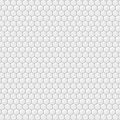 Leinwandbilder - white and gray hexagonal abstract background. Seamless mosaic vector pattern. Grunge overlay texture random lines. Vector illustration
