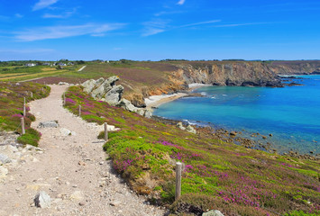 Poster - Küste am Pointe de Dinan in der Bretagne - coast on Pointe de Dinan in Brittany