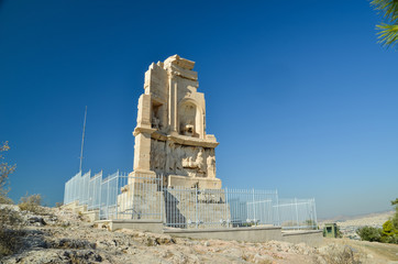 Fototapete - filopapou monument near to Acropolis Athens Greece colors