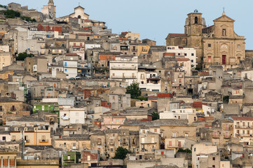 view of Agira in Sicily