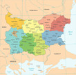 © Porcupen - Bulgaria Map - Detailed Vector Illustration