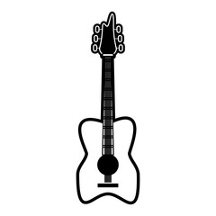 Sticker - Acoustic guitar music instrument