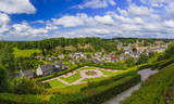 Fototapeta Niebo - Panorama of town Fougeres in Brittany France