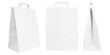 Set of blank kraft paper bags