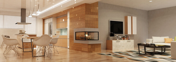 Modern house interior