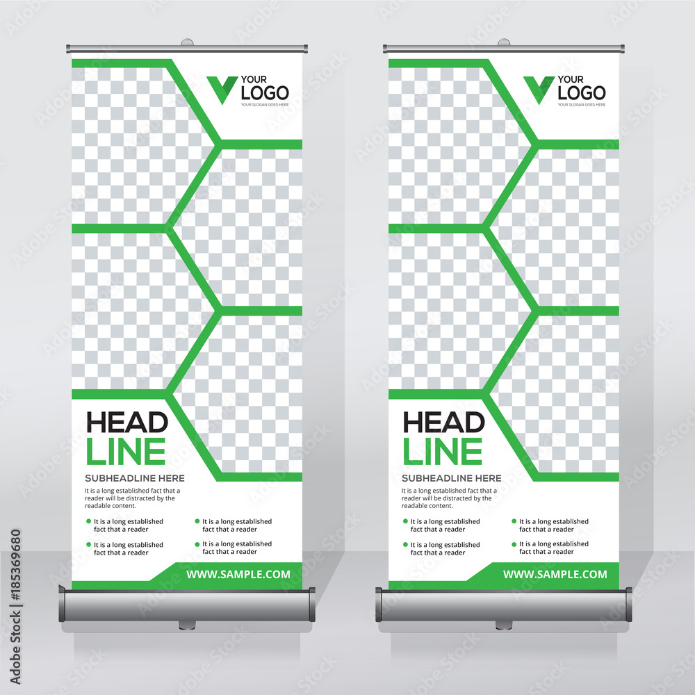 Roll up sale banner design template, abstract background, pull up ...