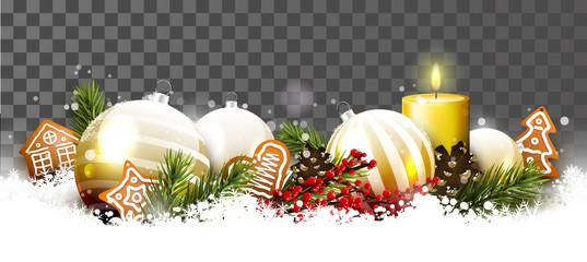 Wall Mural - traditional christmas border