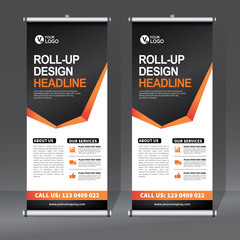 Wall Mural - Roll up sale banner design template, abstract background, pull up design, modern x-banner, rectangle size.