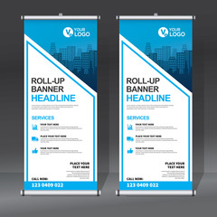 Wall Mural - Roll up sale banner design template, abstract background, pull up design, modern x-banner, rectangle size.