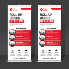 Wall Mural - Roll up sale banner design template, abstract background, pull up design, modern x-banner, rectangle size.