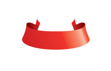 Wall Mural - vector red ribbon