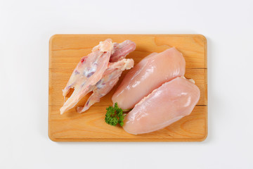 Wall Mural - raw turkey breasts and chest