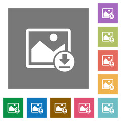 Canvas Print - Download image square flat icons