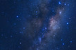 © sripfoto - Milky way galaxy with stars and space dust in the universe, Long exposure photograph, with grain.