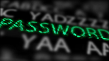 Wall Mural - secret code on laptop screen