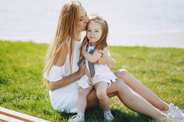 mother with daughter