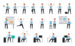 © robu_s - Smiling Businessman Working Collection of Icons