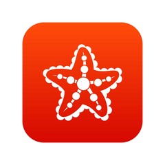 Poster - Starfish icon digital red