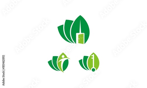 Leaf Door Open Key Emblem Symbol Icon Vector Logo Buy This Stock Vector And Explore Similar Vectors At Adobe Stock Adobe Stock
