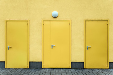 Yellow doors