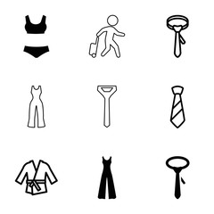 Sticker - Suit icons. set of 9 editable filled and outline suit icons