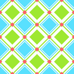 Wall Mural - Squares seamless pattern in baby themed colors