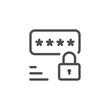 Password line icon