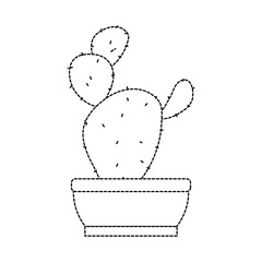 Wall Mural - Cactus in pot draw