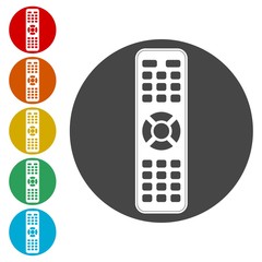 Wall Mural - TV remote control icon 