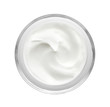 canvas print picture - Jar with body cream on white background