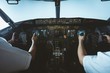 © Wavebreak Media - Pilot and copilot flying an airplane