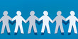 chaine - papier - concept - ensemble - groupe - union - équipe - travail d’équipe - solidarité - amitié