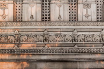 Wall Mural - Detail of a wall of Birla Mandir temple  in Kolkata, India