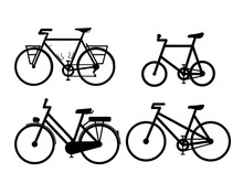 Bicycle Icon Vector Illustration Sign Symbols Set A