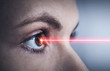 canvas print picture - Therapie mit Laser am Auge
