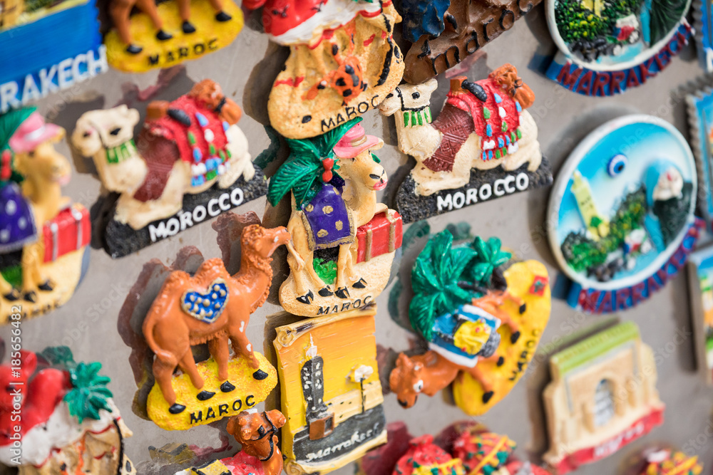  Souvenir fridge magnets for sale representing Morocco.