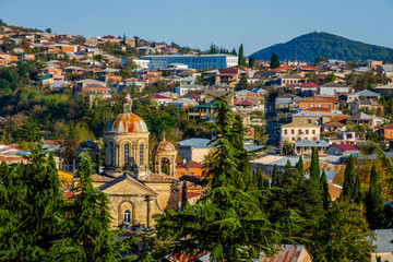 Canvas Print - View over Kutaisi, Georgia