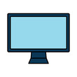 © Gstudio - monitor computer wireless technology icon vector illustration drawing