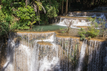 huay mae kamin waterfall in thailand